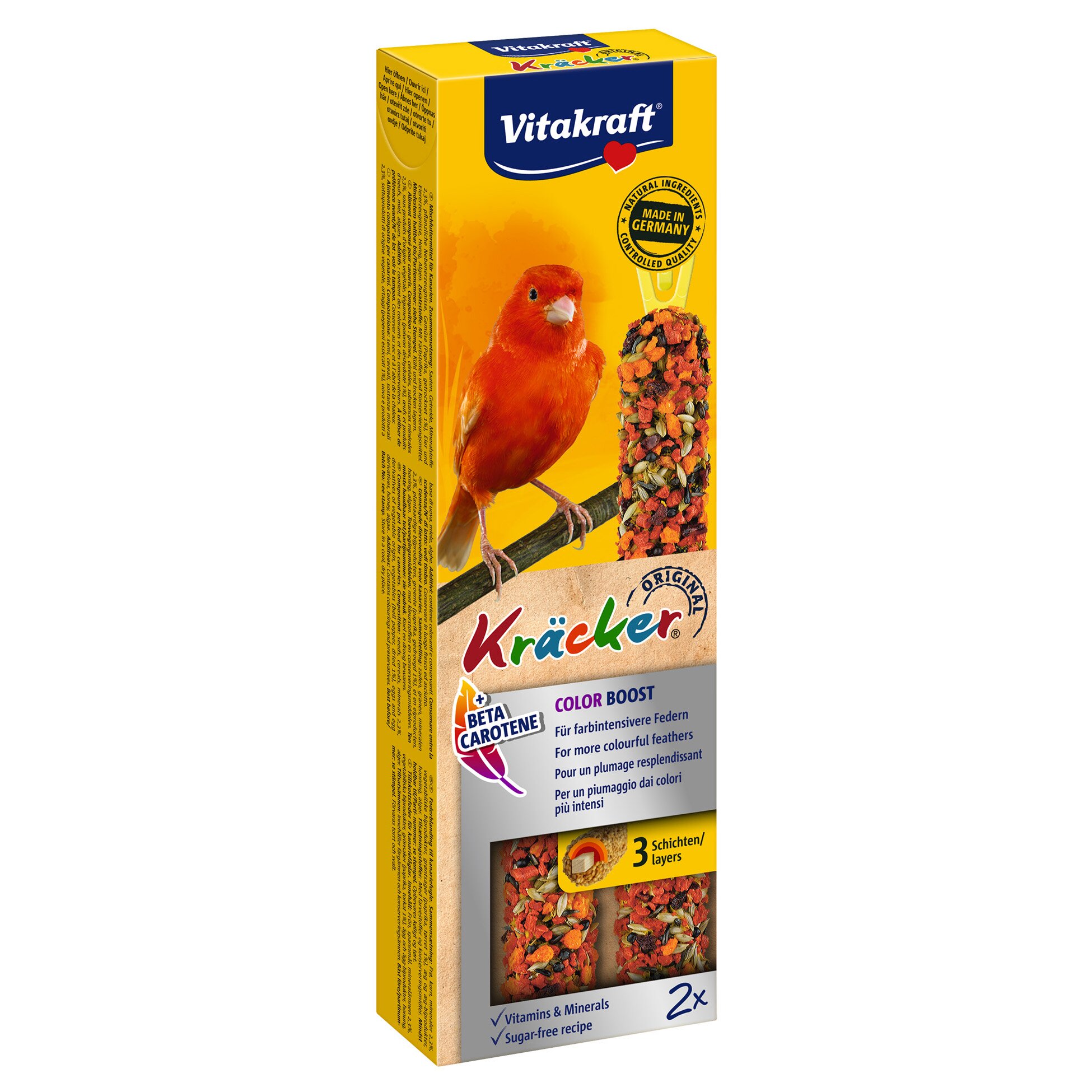 Ласощі для канарок Vitakraft «Kracker Original Color Boost» 54 г / 2 шт. (для забарвлення)