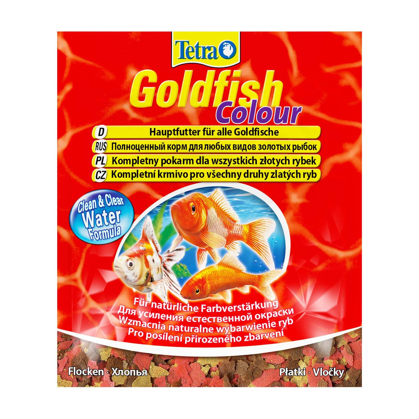 Сухий корм для акваріумних риб Tetra в пластівцях «Goldfish Colour» 12 г (для золотих рибок)