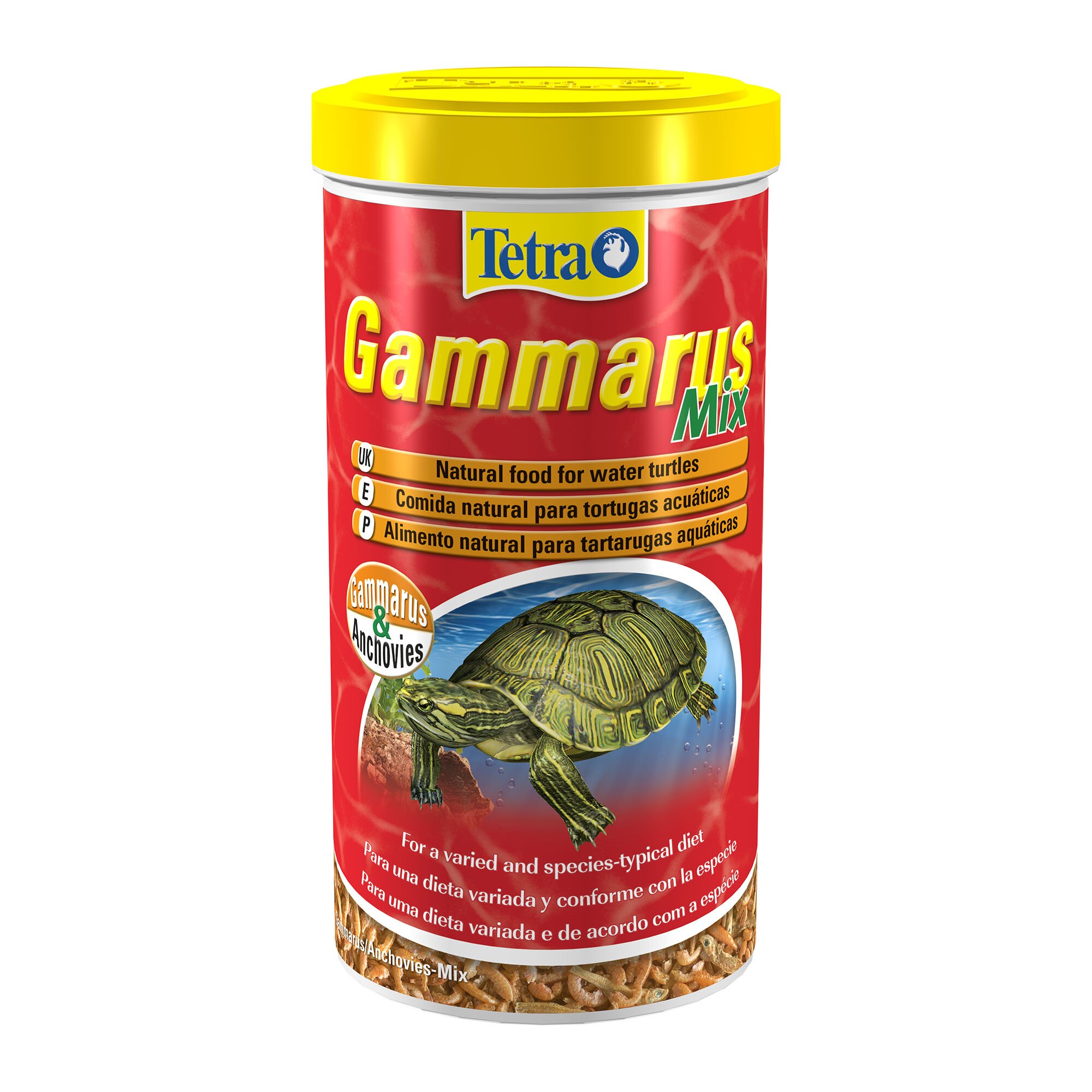 Натуральний корм для водоплавних черепах Tetra «Gammarus Mix» сушені гаммарус та анчоус 1 л Натуральний корм для водоплавних черепах Tetra «Gammarus Mix» сушені гаммарус та анчоус 1 л
