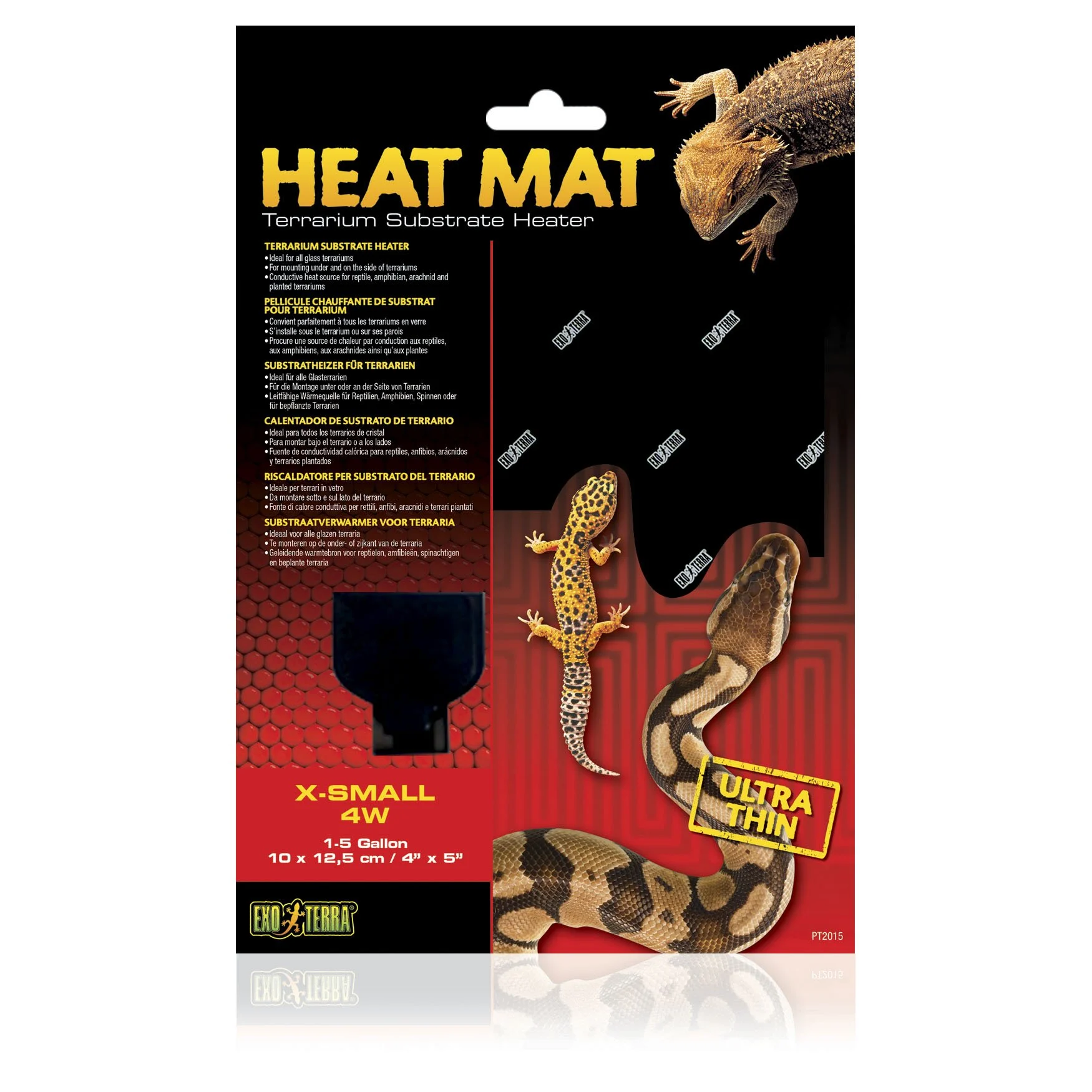 Обігрівач Exo Terra «Heat Mat» Гарячий килимок 4 W, 10 x 12,5 см Обігрівач Exo Terra «Heat Mat» Гарячий килимок 4 W, 10 x 12,5 см