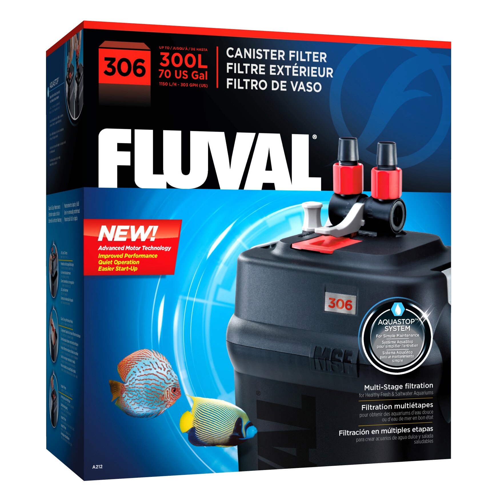 Внешний фильтр Fluval «306» для аквариума до 300 л Внешний фильтр Fluval «306» для аквариума до 300 л