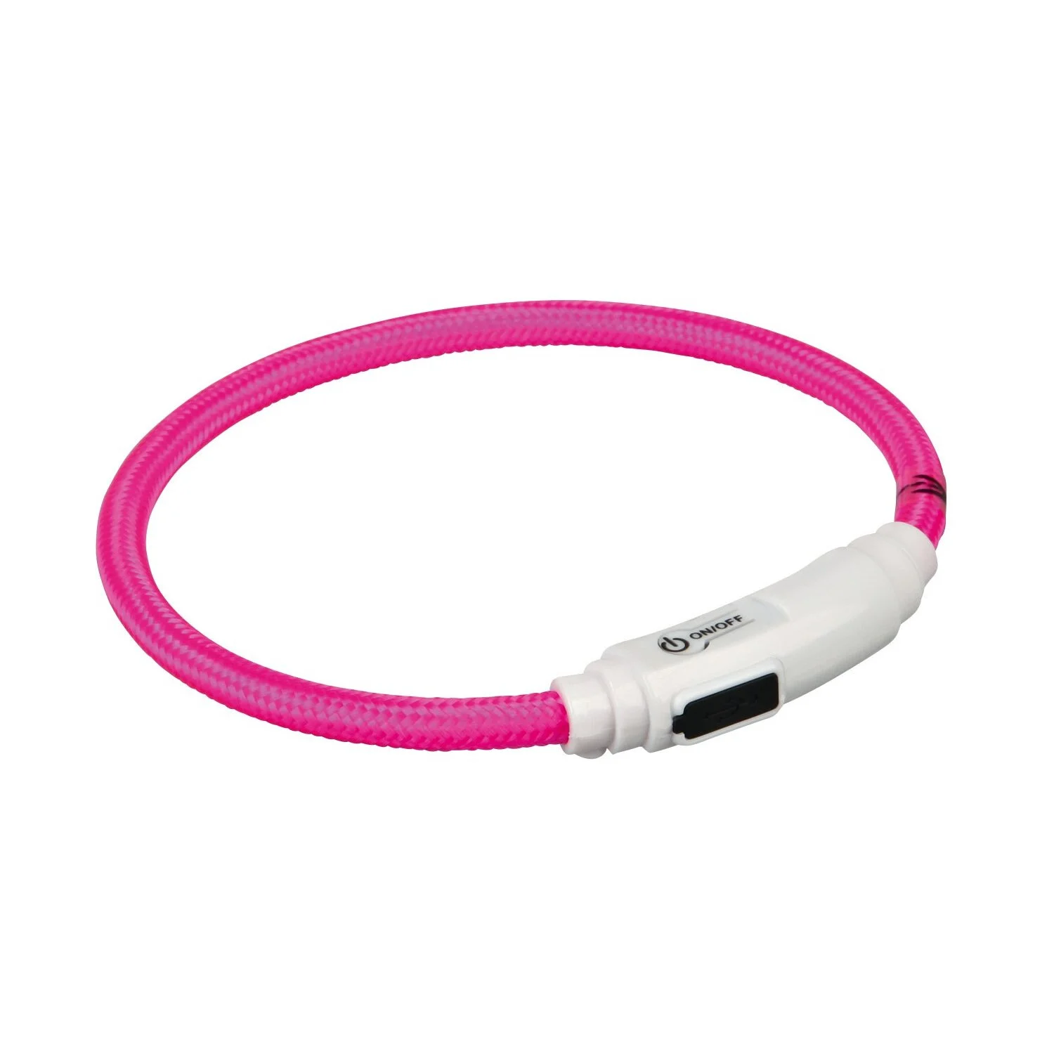 Ошейник для кошек Trixie полиуретановый, светящийся USB Flash 35 см / 7 мм - розовый Ошейник для кошек Trixie полиуретановый, светящийся USB Flash 35 см / 7 мм - розовый