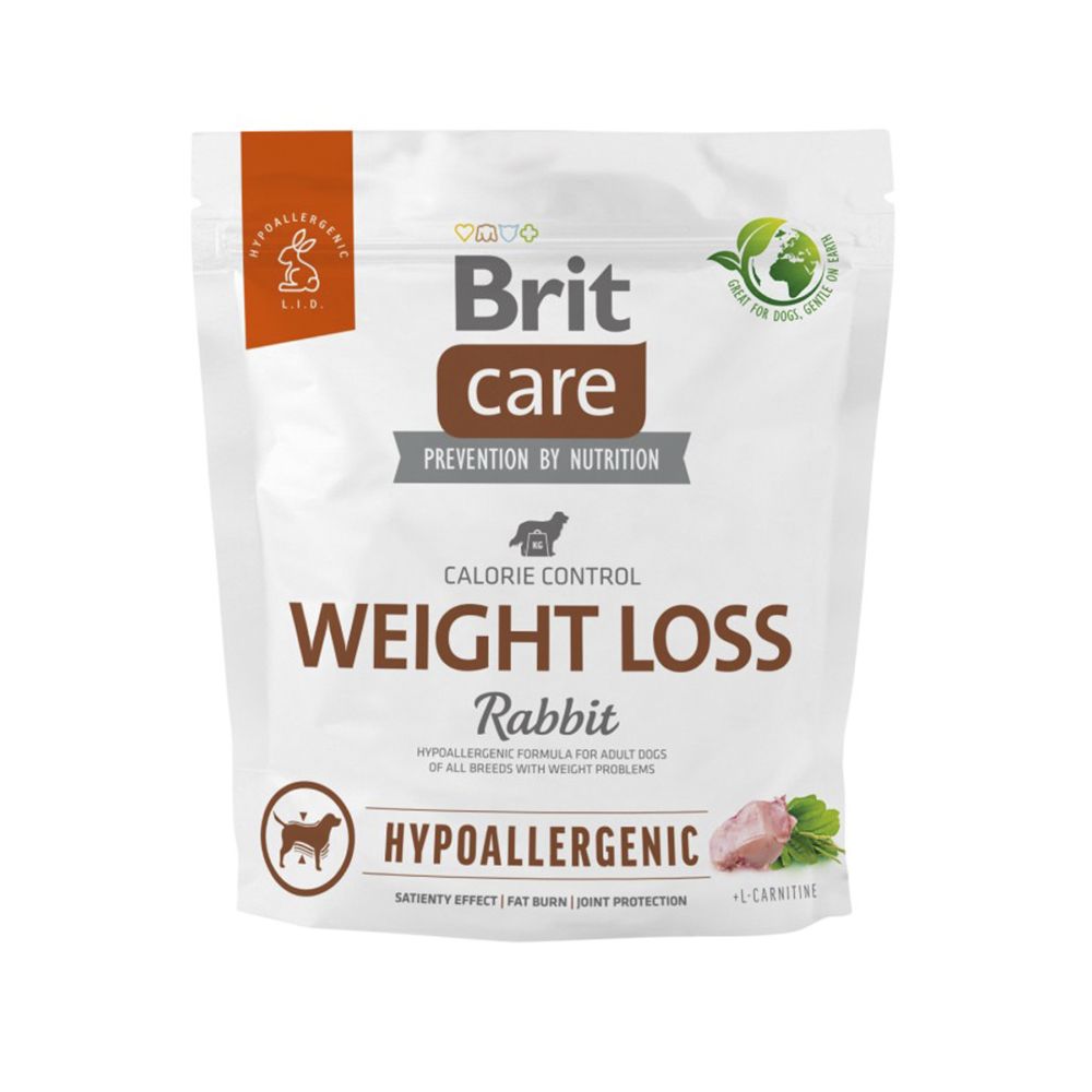 Пробник сухий корм для собак Brit Care Hypoallergenic Weight Loss 100 г - кролик Пробник сухий корм для собак Brit Care Hypoallergenic Weight Loss 100 г - кролик