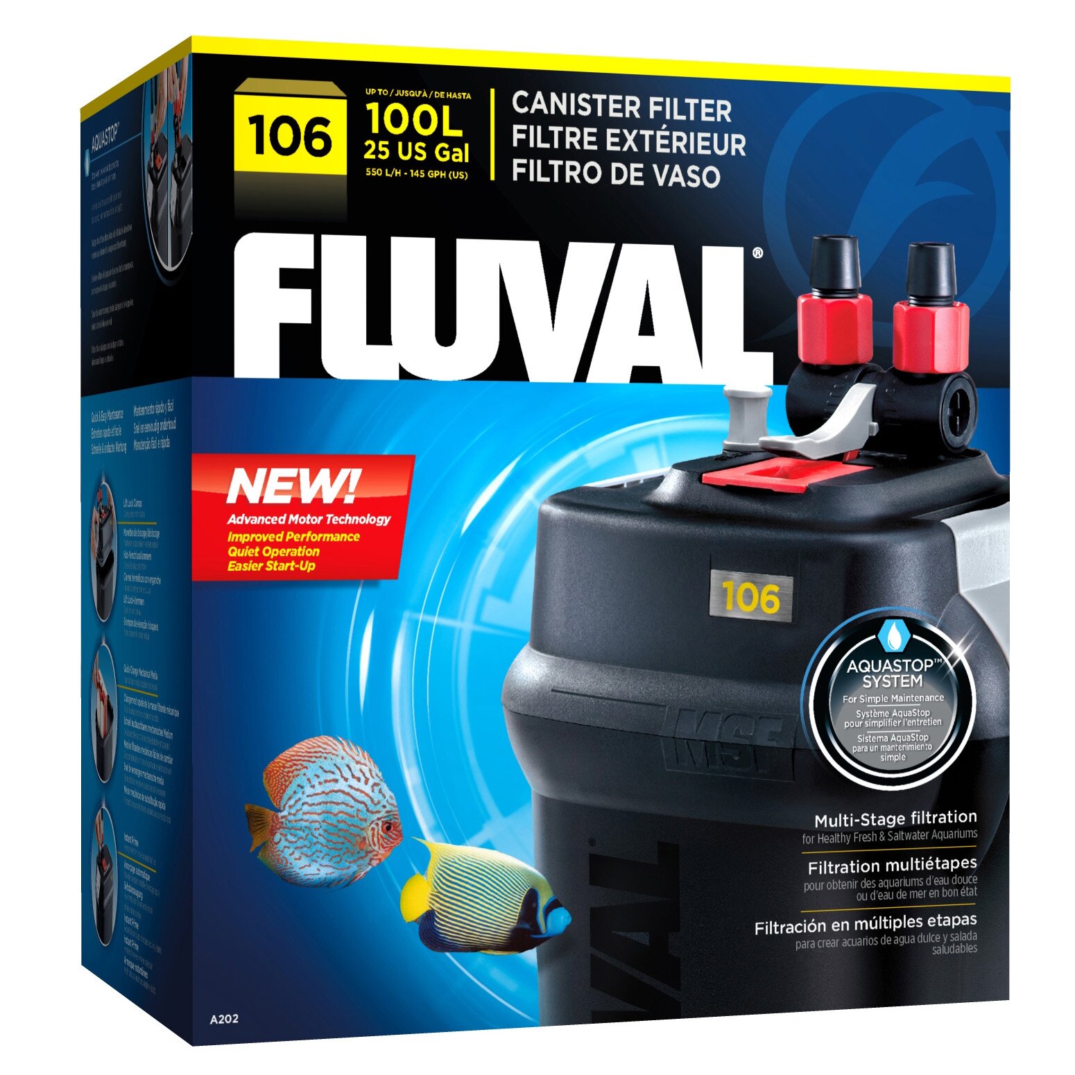 Внешний фильтр Fluval «106» для аквариума до 100 л Внешний фильтр Fluval «106» для аквариума до 100 л
