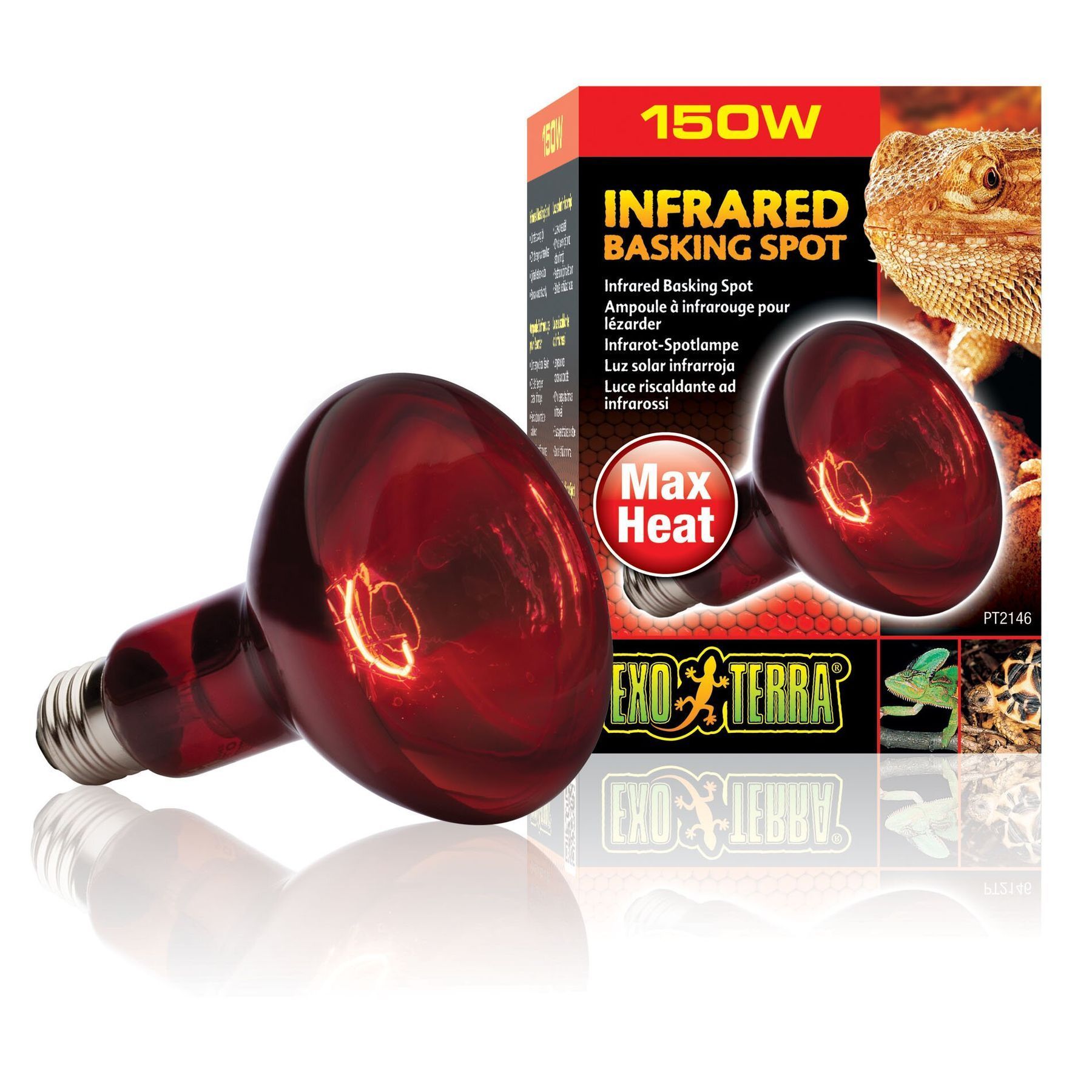 Інфрачервона лампа розжарювання Exo Terra «Infrared Basking Spot» 150 W, E27 (для обігріву) Інфрачервона лампа розжарювання Exo Terra «Infrared Basking Spot» 150 W, E27 (для обігріву)