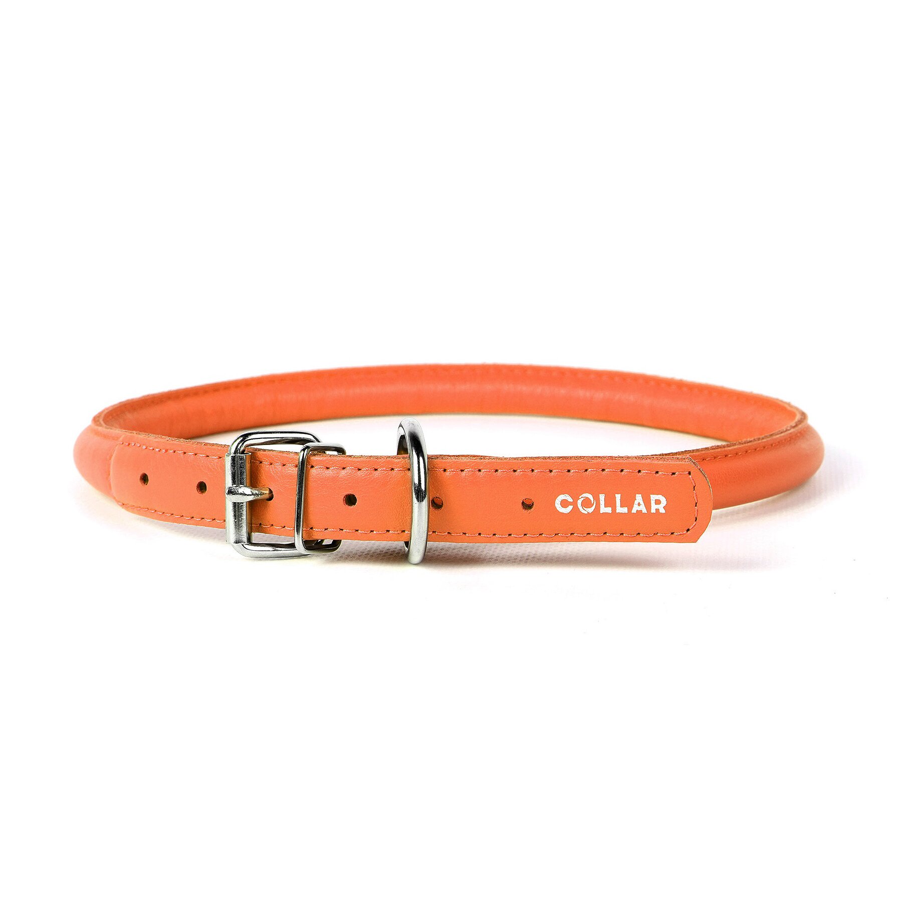 Ошейник Collar кожаный круглый «Glamour» (Гламур) 33-41 см / 10 мм (оранжевый) Ошейник Collar кожаный круглый «Glamour» (Гламур) 33-41 см / 10 мм (оранжевый)