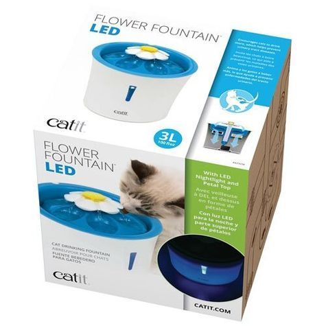 Catit Flower Fountain LED поїлка-фонтан для котів 3 л Catit Flower Fountain LED поїлка-фонтан для котів 3 л