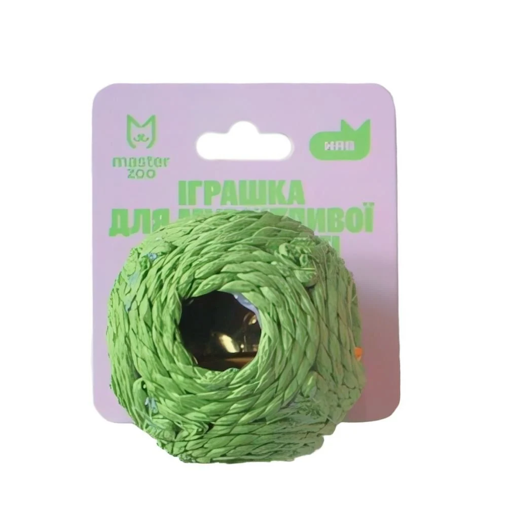 Pet Fun Мʼячик-дзвіночок іграшка для котів 6,5 см - колір в асортименті