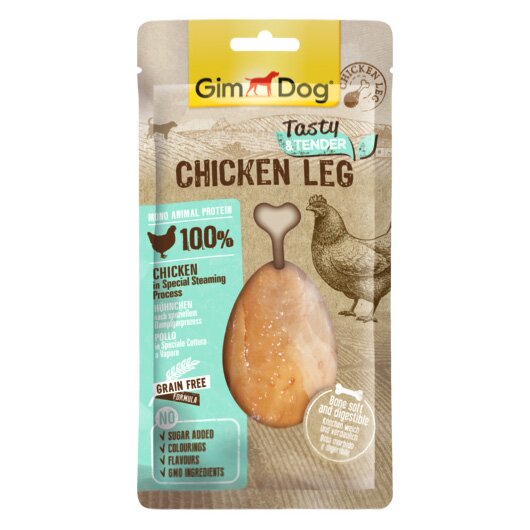 Ласощі для собак GimDog Chicken Leg 70 г (курка)
