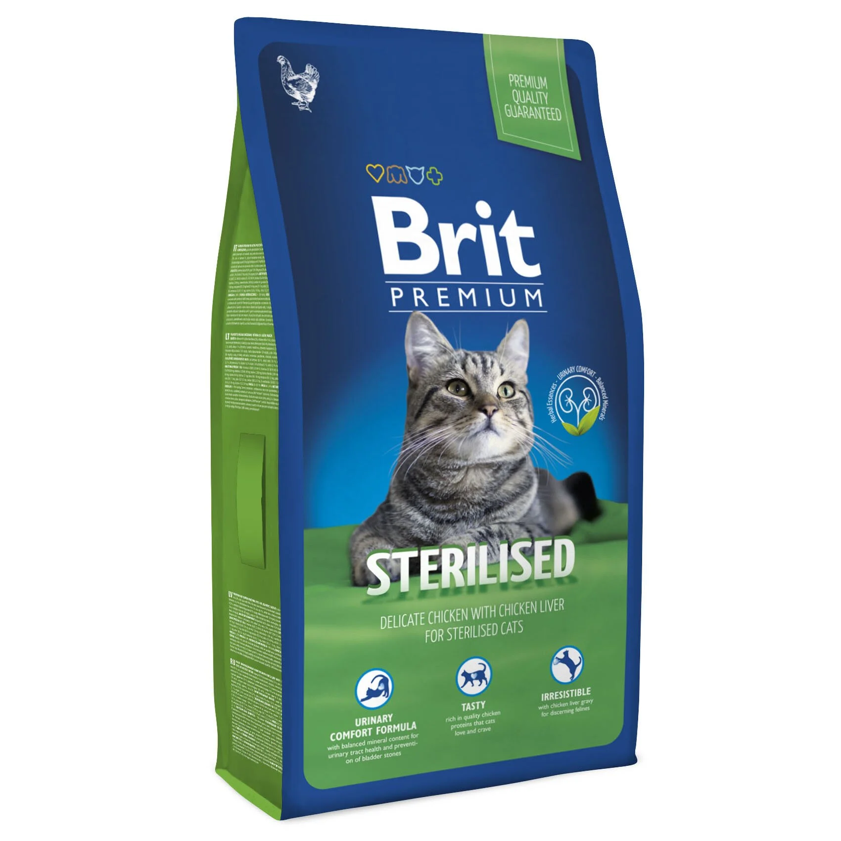 Сухой корм для стерилизованных кошек Brit Premium Cat Sterilized 8 кг - курица Сухой корм для стерилизованных кошек Brit Premium Cat Sterilized 8 кг - курица