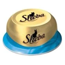 Влажный корм для кошек Sheba 80 г — кусочки тунца и океанической рыбы в соусе