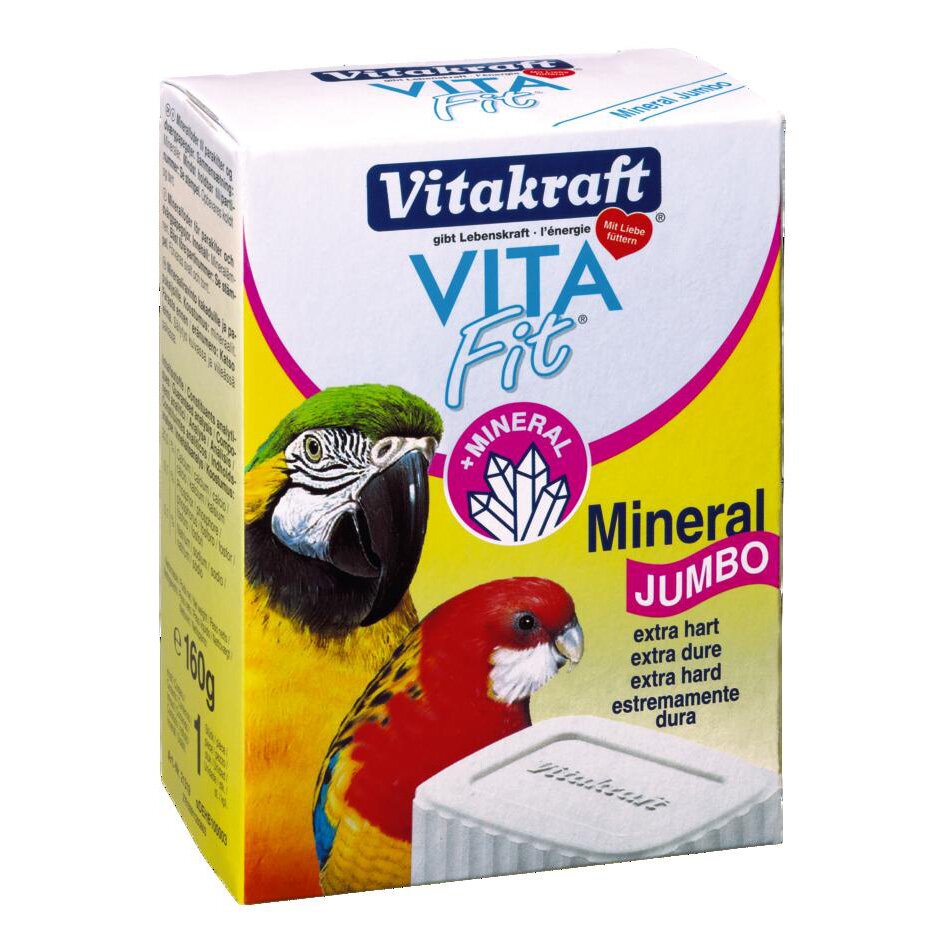 Мінеральний камінь для середніх та великих птахів Vitakraft «Mineral Jumbo» 160 г