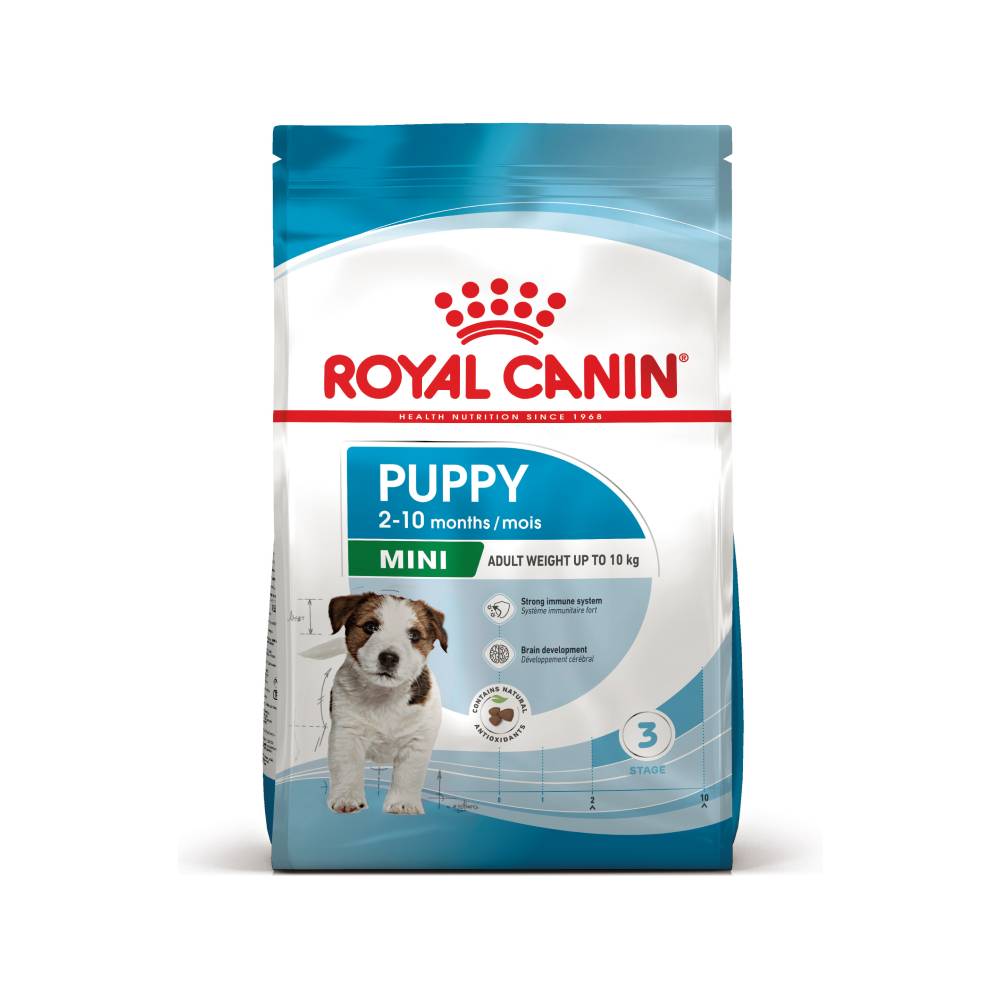 Набір сухого та вологого корму для цуценят Royal Canin Mini Puppy 2 кг + 4 шт х 85 г