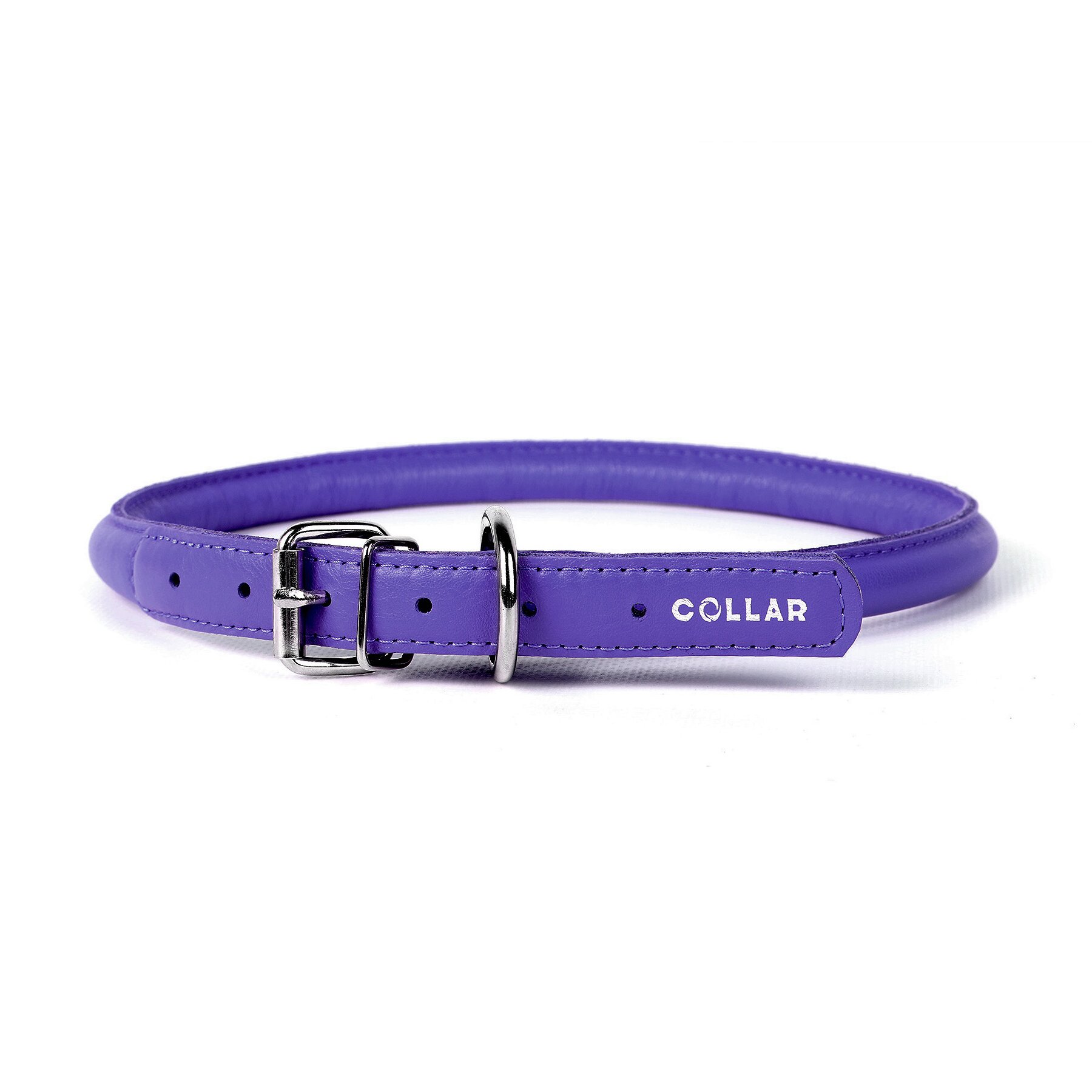 Ошейник Collar кожаный круглый «Glamour» (Гламур) 33-41 см / 10 мм (фиолетовый) Ошейник Collar кожаный круглый «Glamour» (Гламур) 33-41 см / 10 мм (фиолетовый)