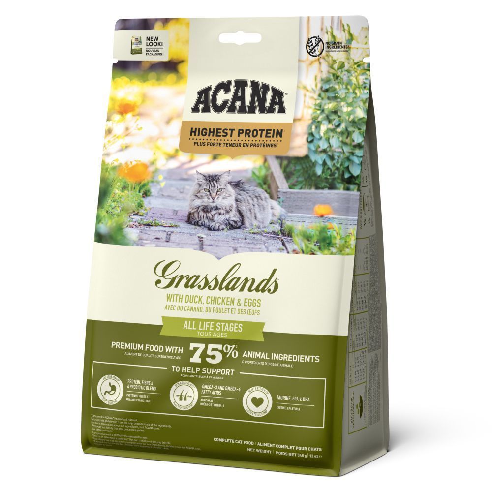 Сухий корм для котів Acana Grasslands 340 г - качка, курка та яйця