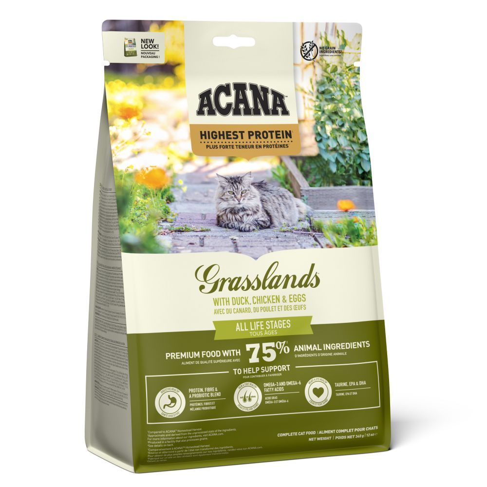 Сухий корм для котів Acana Grasslands 340 г - качка, курка та яйця
