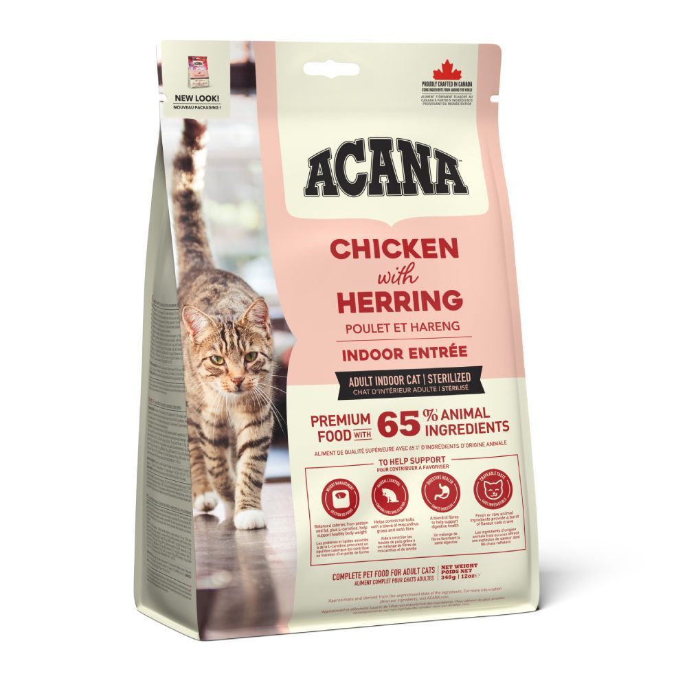 Сухий корм для котів Acana Indoor Entree 340 г - курка та оселедець