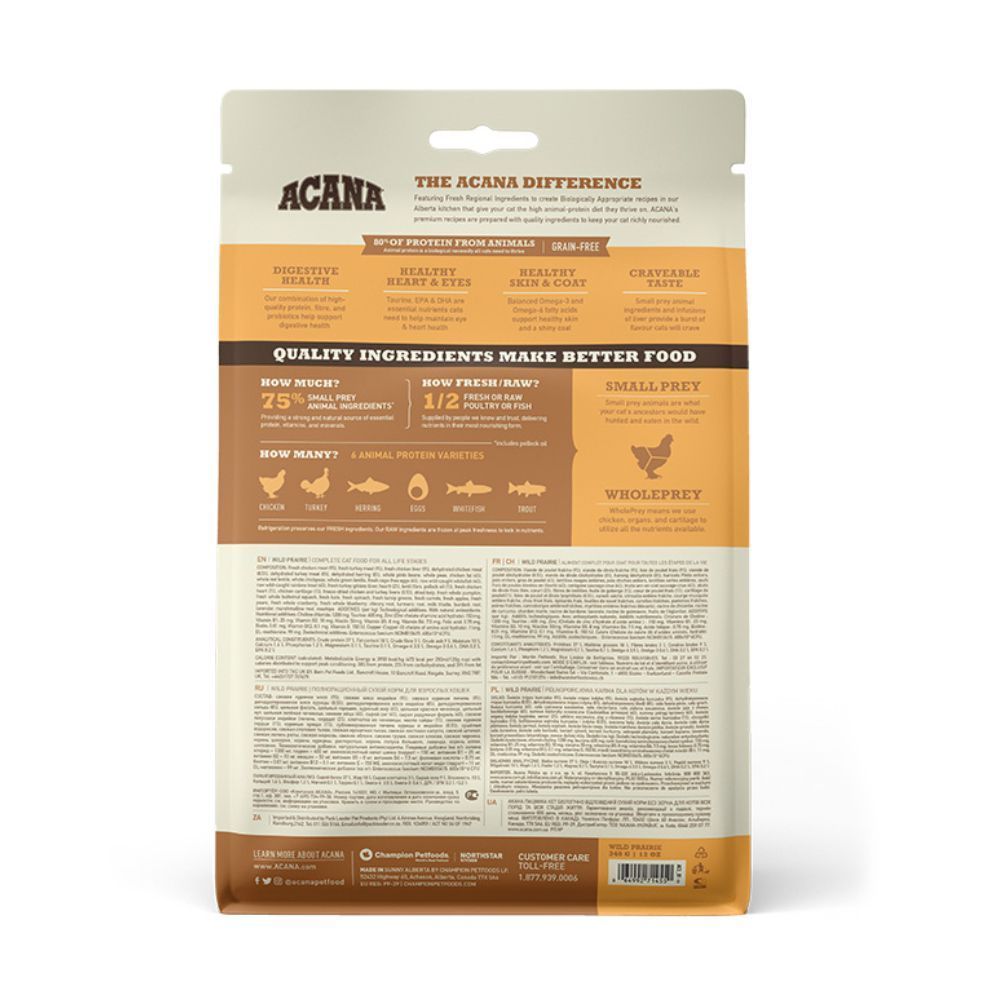 Сухий корм для котів Acana Wild Prairie 340 г - асорті