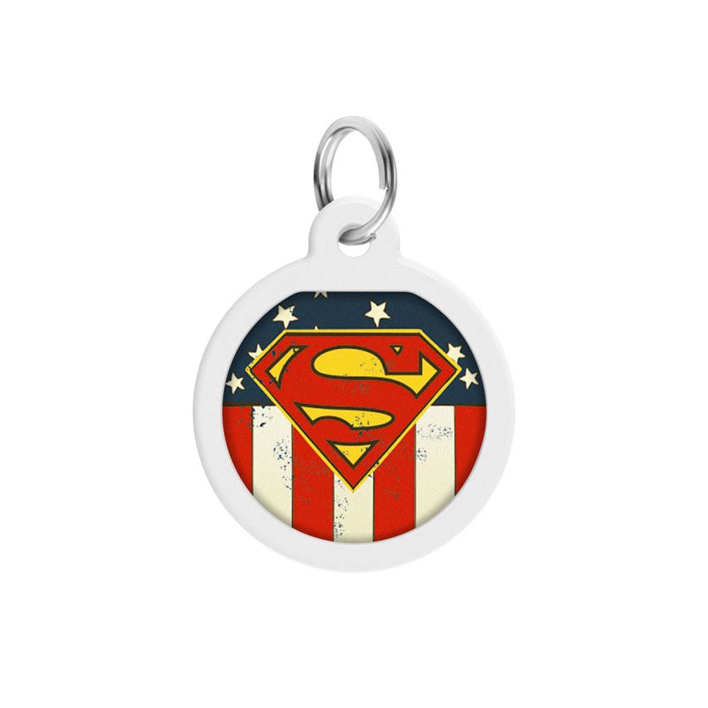 Адресник Collar WAUDOG Smart ID с QR-паспортом «Супермен Америка» ⌀ 25 мм Адресник Collar WAUDOG Smart ID с QR-паспортом «Супермен Америка» ⌀ 25 мм