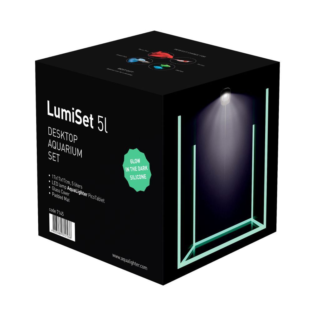 Акваріумний набір Collar Lumi Set 17х17х17 см 5 л Акваріумний набір Collar Lumi Set 17х17х17 см 5 л
