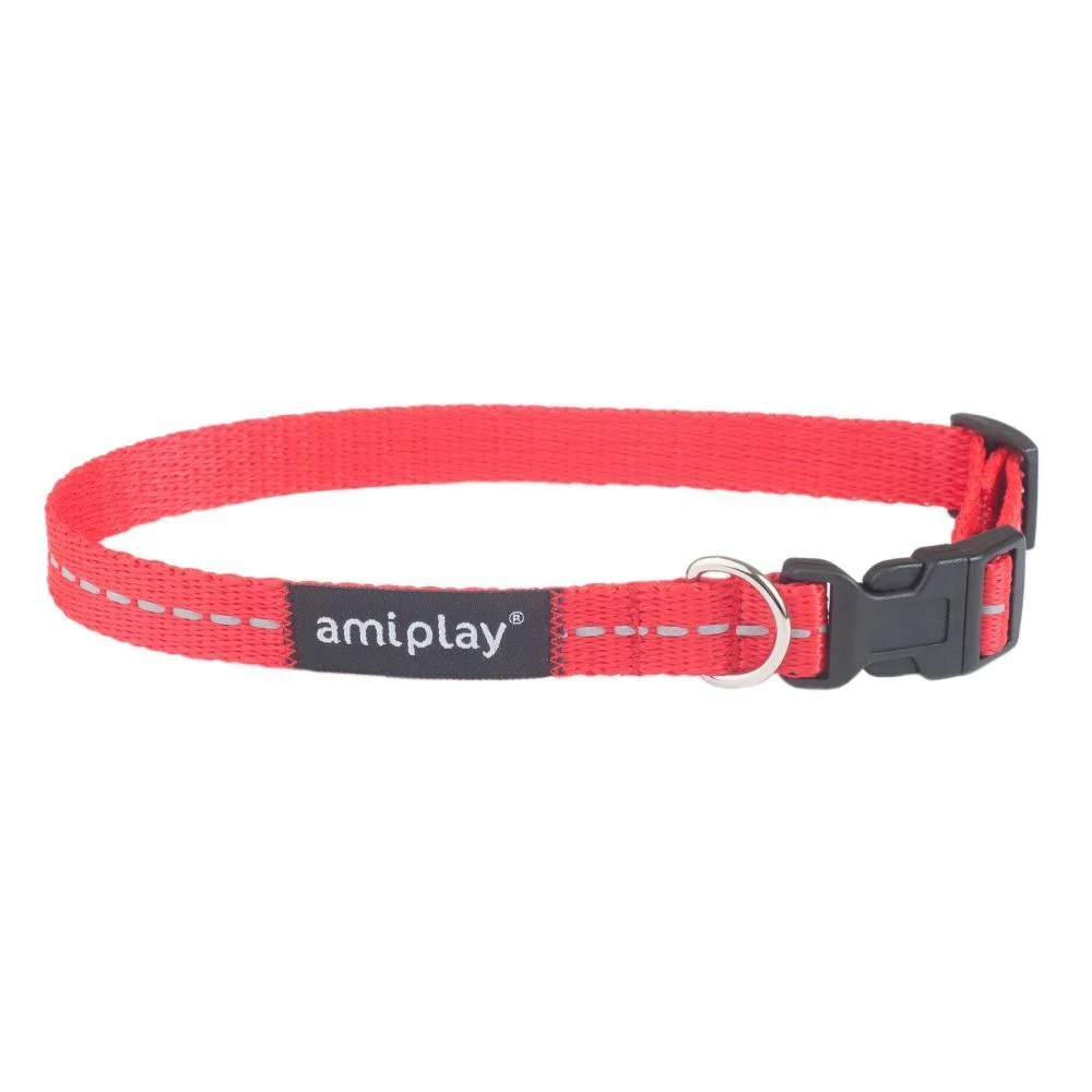 Amiplay Reflective нашийник для собак S - червоний Amiplay Reflective нашийник для собак S - червоний