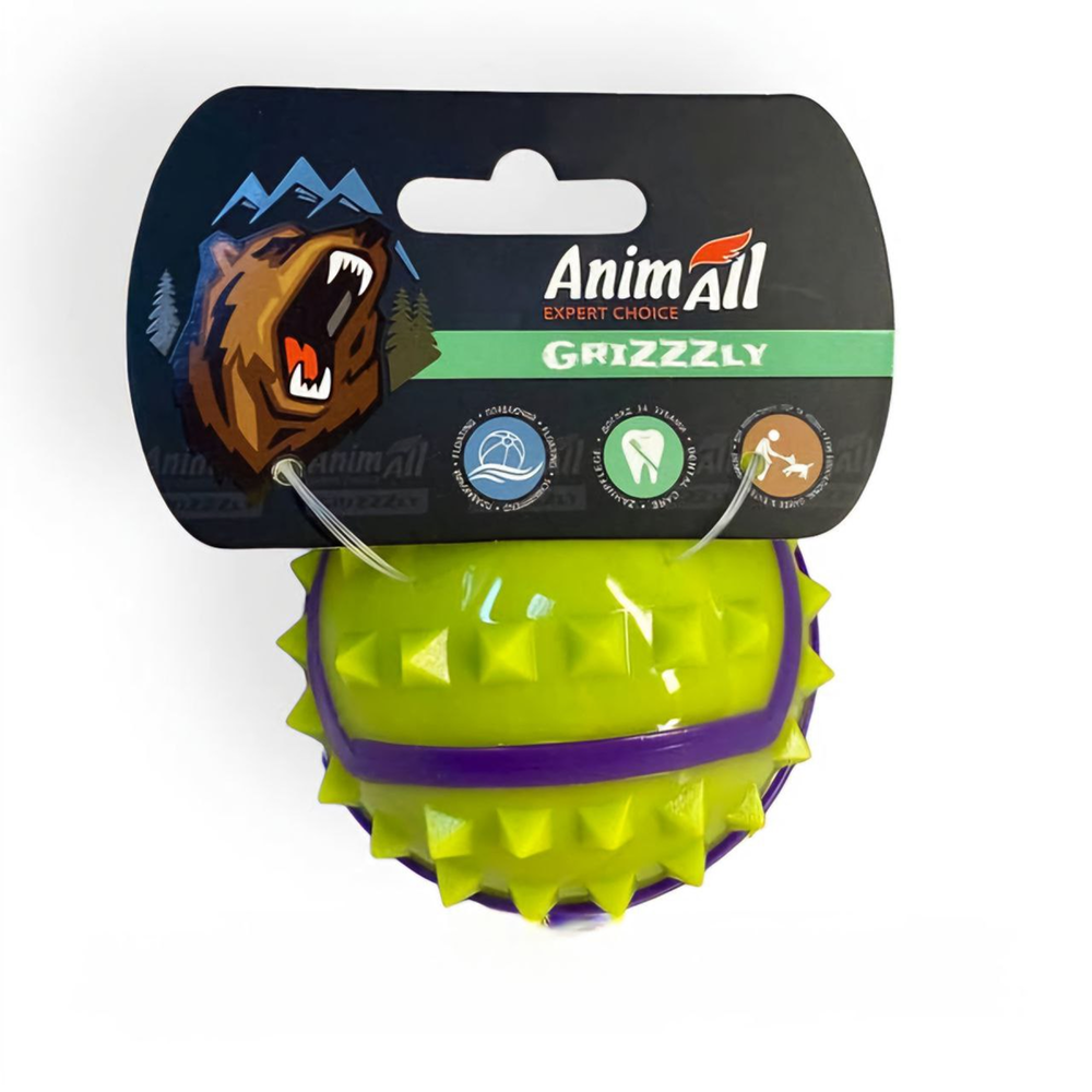 AnimAll GrizZzly іграшка для собак м'яч з шипами S AnimAll GrizZzly іграшка для собак м'яч з шипами S