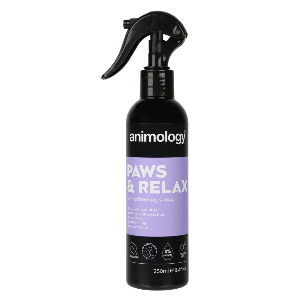Ароматерапевтичний спрей для собак Animology Paws and Relax 250 мл - лаванда Ароматерапевтичний спрей для собак Animology Paws and Relax 250 мл - лаванда