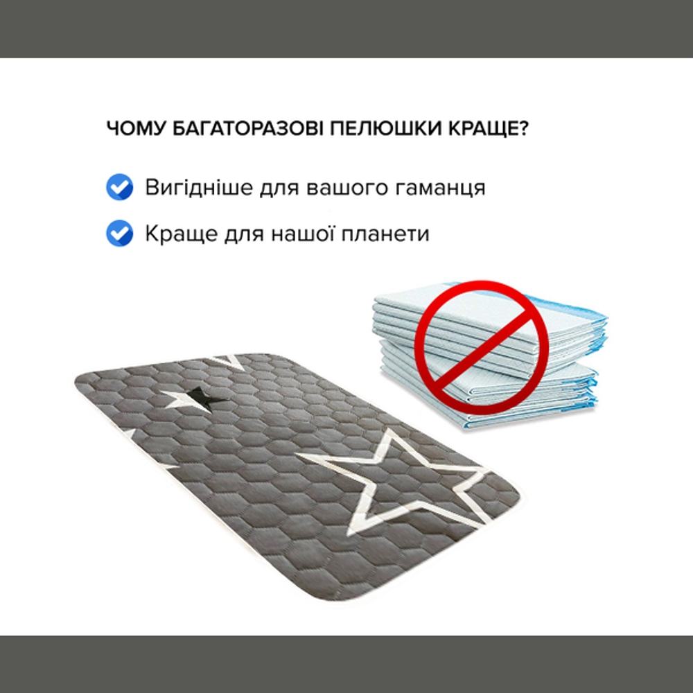 Aqua Stop багаторазова пелюшка для собак 60х90 см - колір в асортименті Aqua Stop багаторазова пелюшка для собак 60х90 см - колір в асортименті