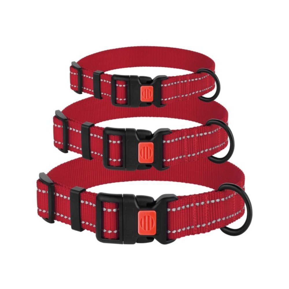 Barksi BronzeDog Active нейлоновий нашийник для собак S - червоний Barksi BronzeDog Active нейлоновий нашийник для собак S - червоний
