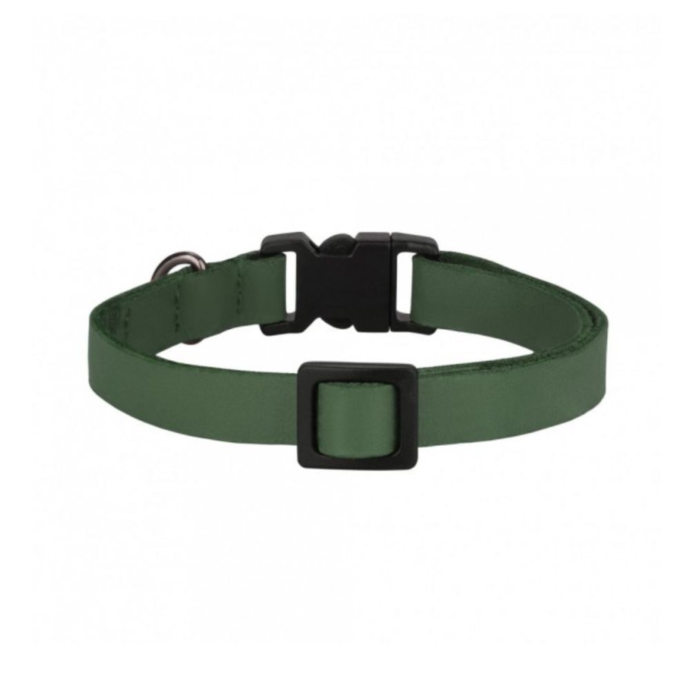 Barksi BronzeDog Crazy шкіряний нашийник для котів XS - зелений