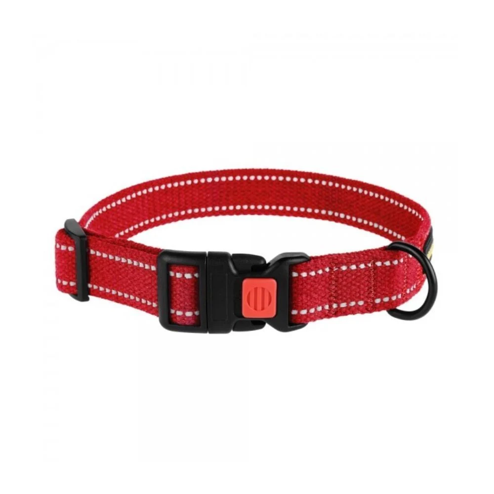 Barksi BronzeDog Cotton брезентовый ошейник для собак S - красный Barksi BronzeDog Cotton брезентовый ошейник для собак S - красный
