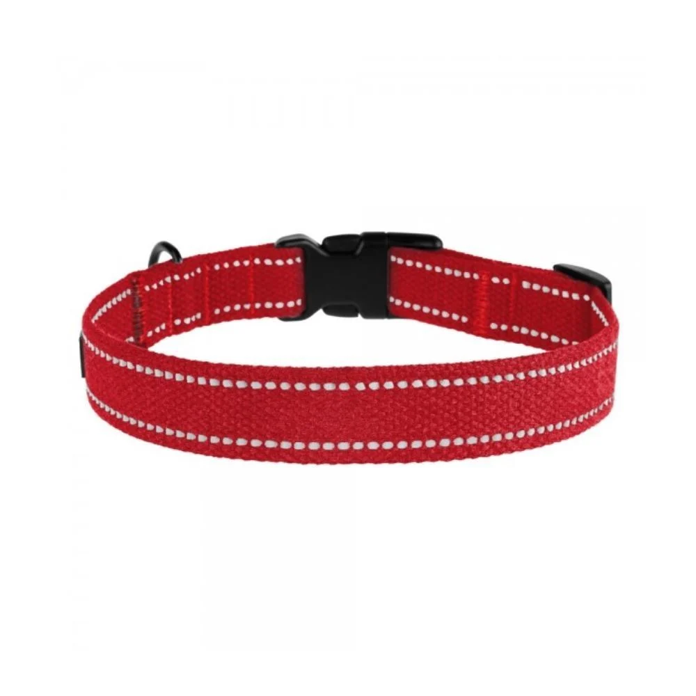 Barksi BronzeDog Cotton брезентовый ошейник для собак S - красный Barksi BronzeDog Cotton брезентовый ошейник для собак S - красный