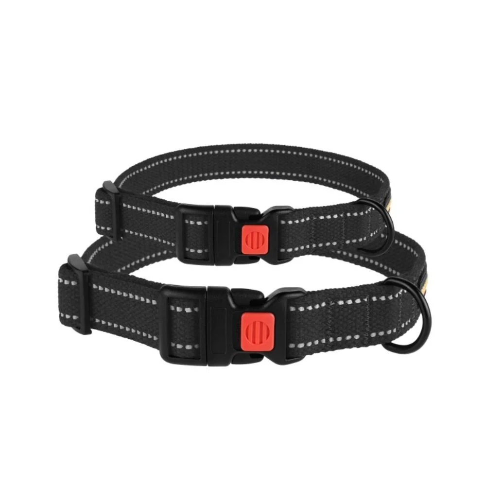 Barksi BronzeDog Cotton брезентовый ошейник для собак S - черный Barksi BronzeDog Cotton брезентовый ошейник для собак S - черный