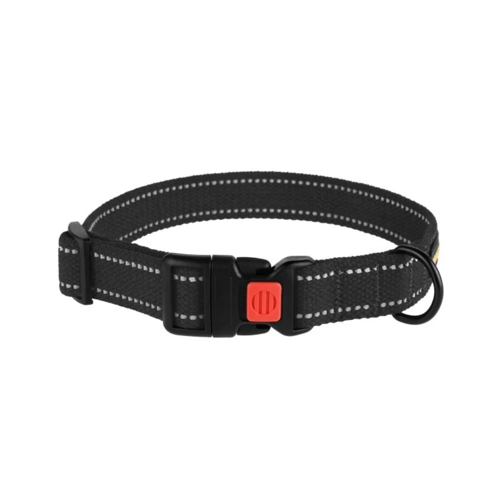 Barksi BronzeDog Cotton брезентовый ошейник для собак S - черный Barksi BronzeDog Cotton брезентовый ошейник для собак S - черный