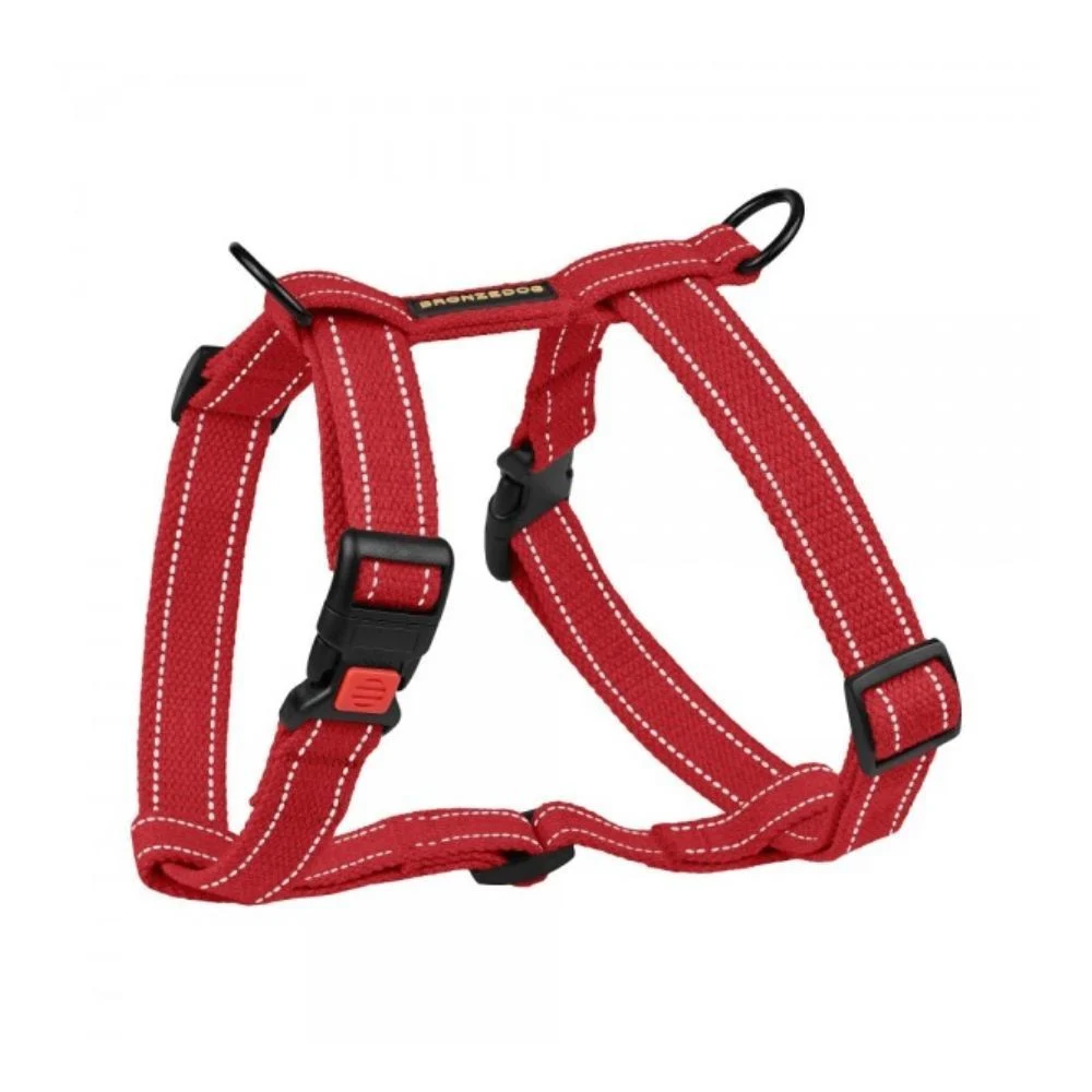 Barksi BronzeDog Cotton Н шлейка для собак S - красный Barksi BronzeDog Cotton Н шлейка для собак S - красный