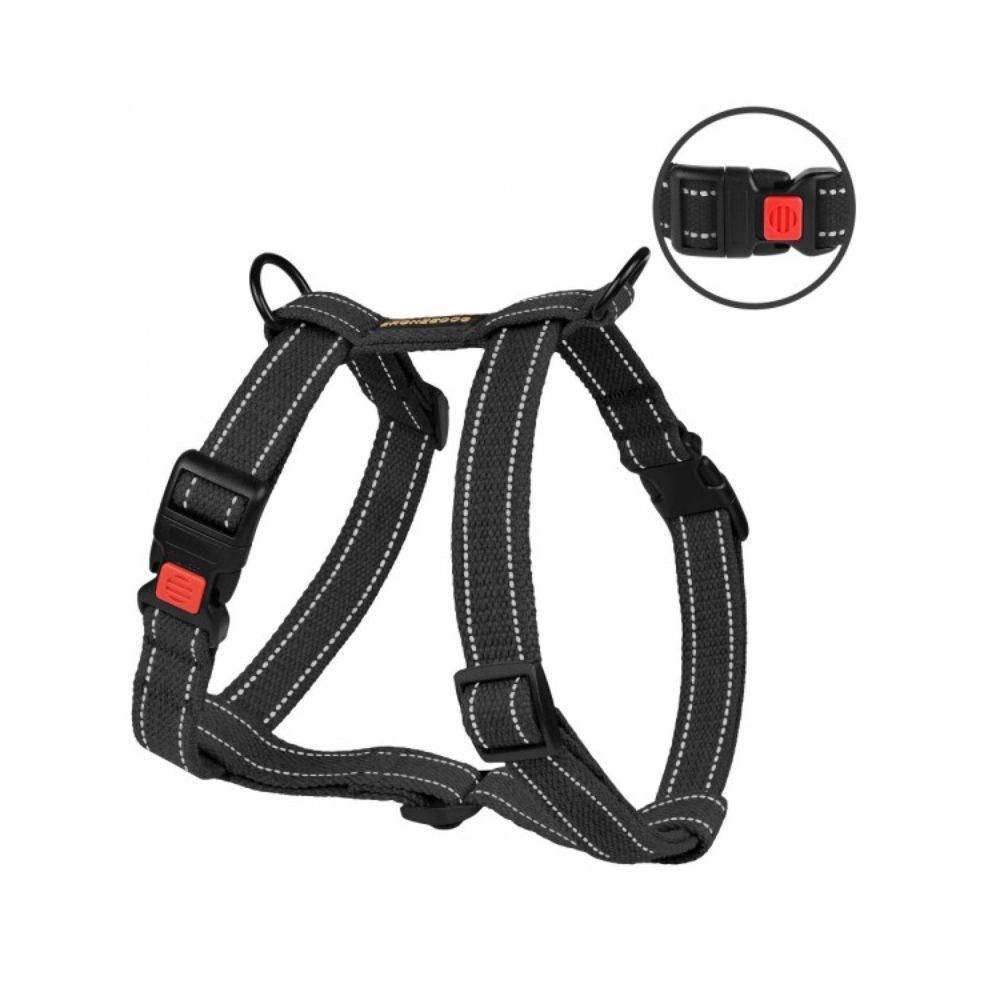 Barksi BronzeDog Cotton Н шлея для собак S - чорний Barksi BronzeDog Cotton Н шлея для собак S - чорний