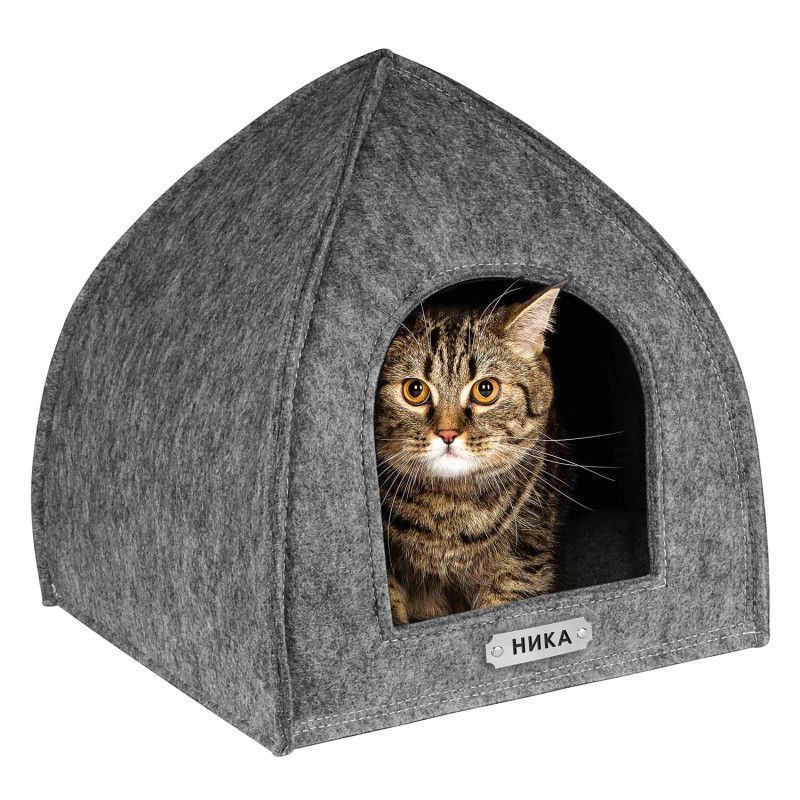 Barksi будиночок для котів S 35х35х36 см - сірий Barksi будиночок для котів S 35х35х36 см - сірий