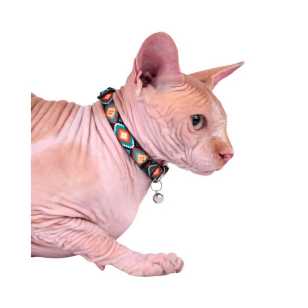 Barksi Urban Ромби нейлоновий нашийник для котів XS - різнокольоровий