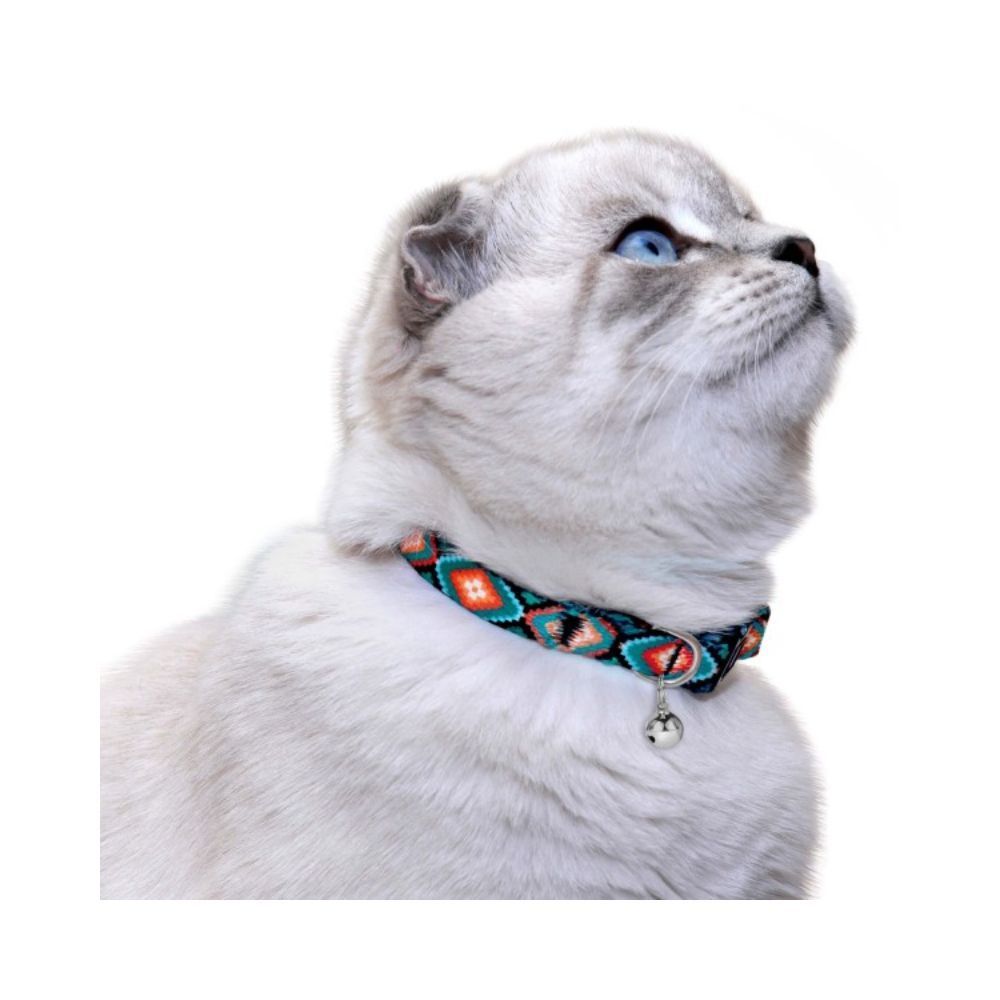 Barksi Urban Ромби нейлоновий нашийник для котів XS - різнокольоровий