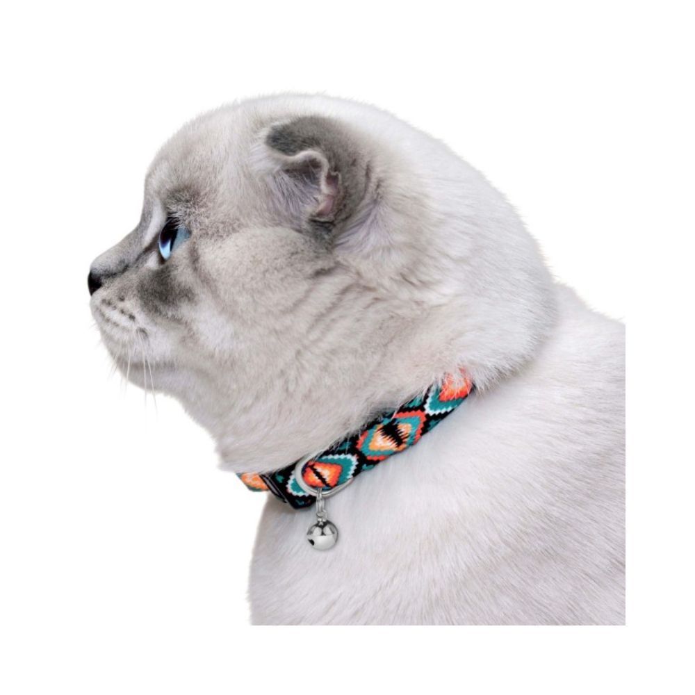 Barksi Urban Ромби нейлоновий нашийник для котів XS - різнокольоровий