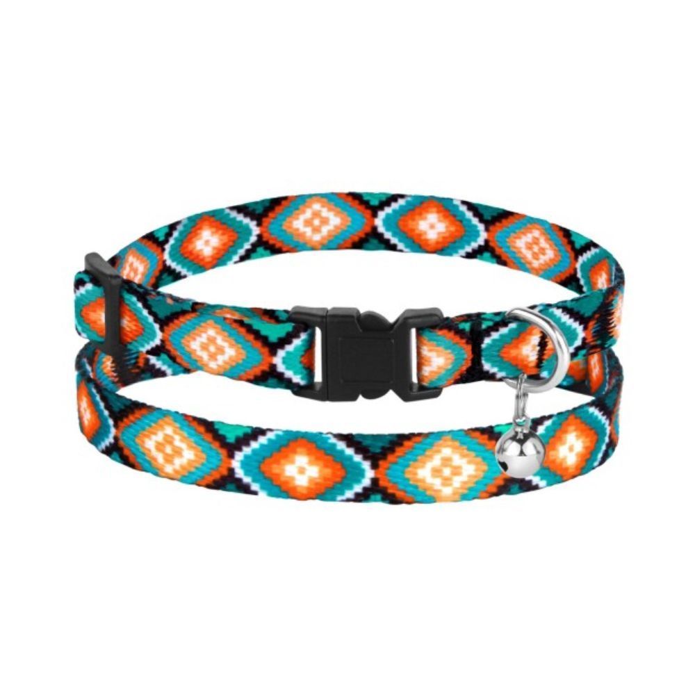 Barksi Urban Ромби нейлоновий нашийник для котів XS - різнокольоровий