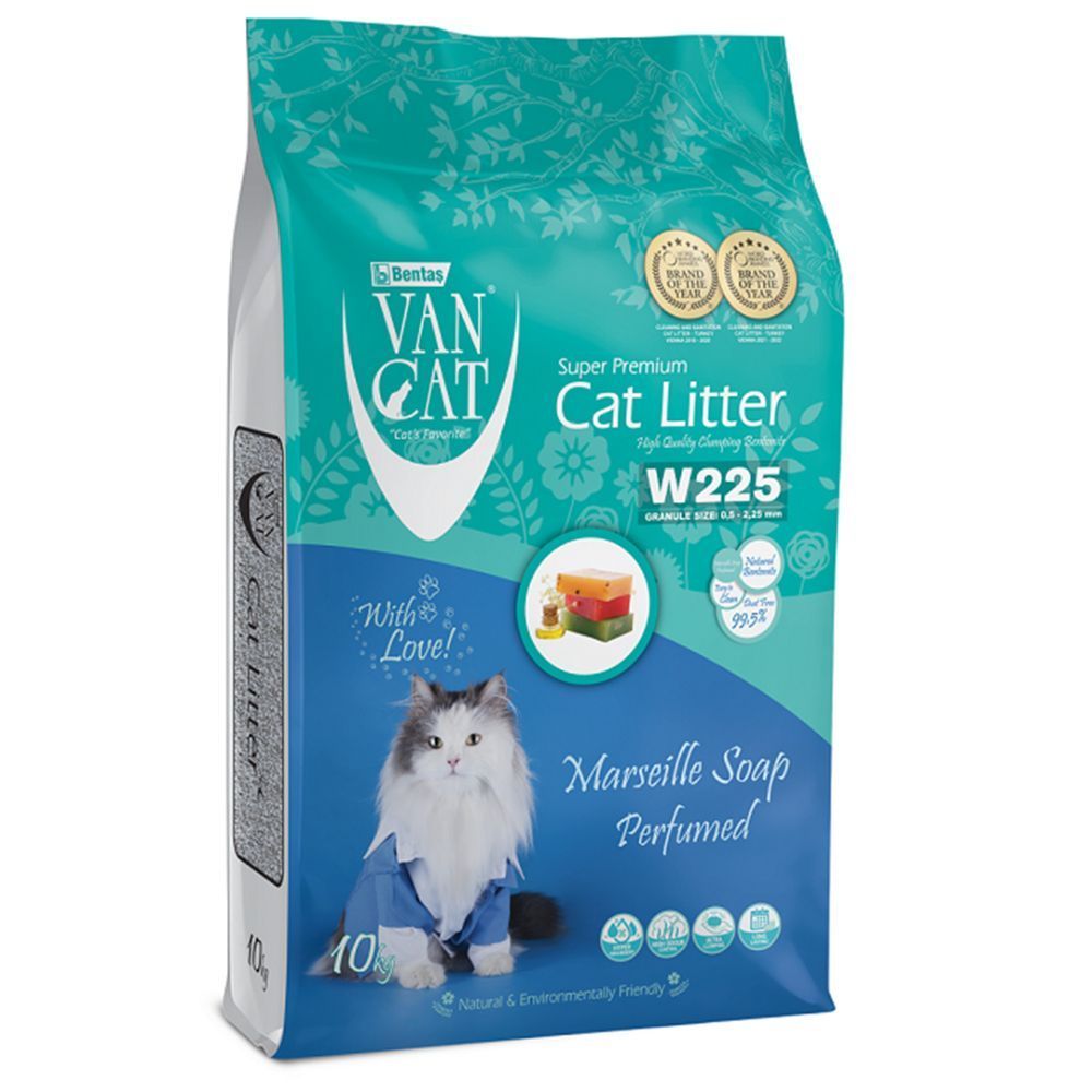 Van Cat бентонитовый наполнитель 10 кг - марсельское мыло