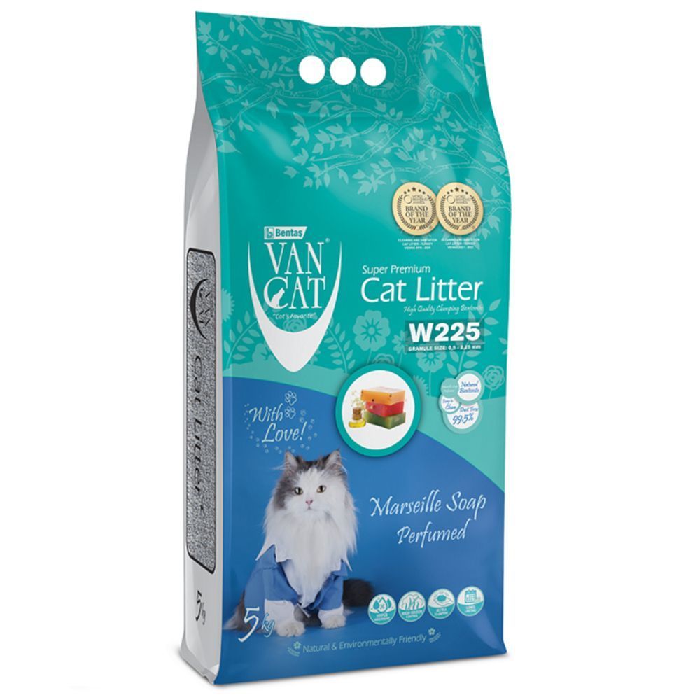 Van Cat бентонитовый наполнитель 5 кг - марсельское мыло Van Cat бентонитовый наполнитель 5 кг - марсельское мыло