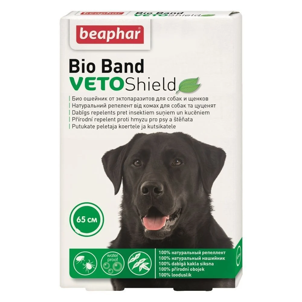 Біо-нашийник для собак Beaphar «Veto Shield» 65 см (від зовнішніх паразитів)
