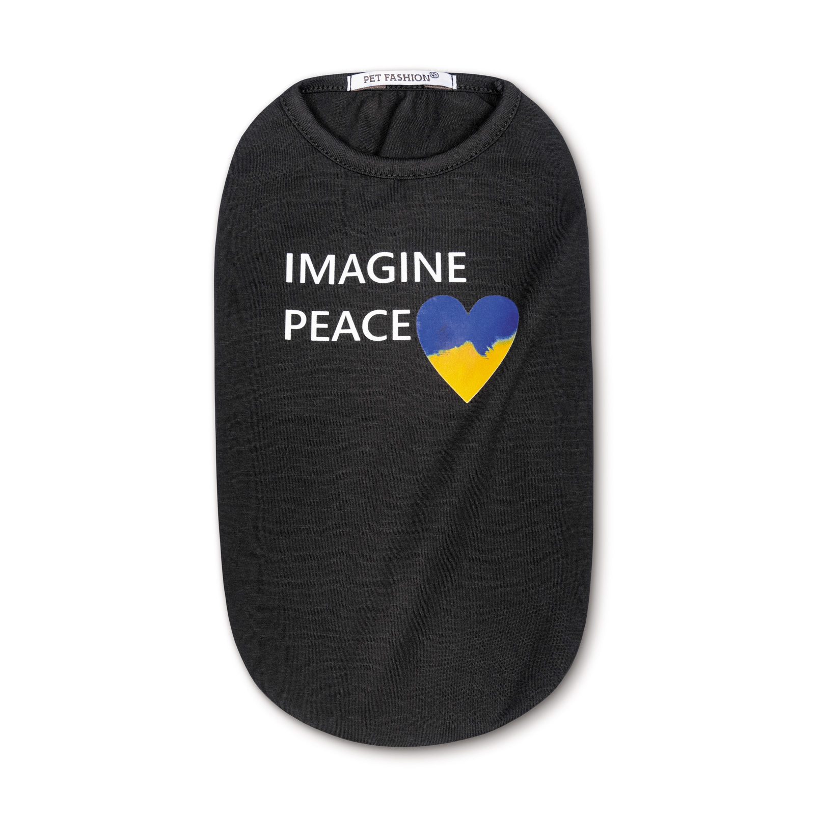Борцівка для собак Pet Fashion «IMAGINE PEACE» L (чорна) Борцівка для собак Pet Fashion «IMAGINE PEACE» L (чорна)