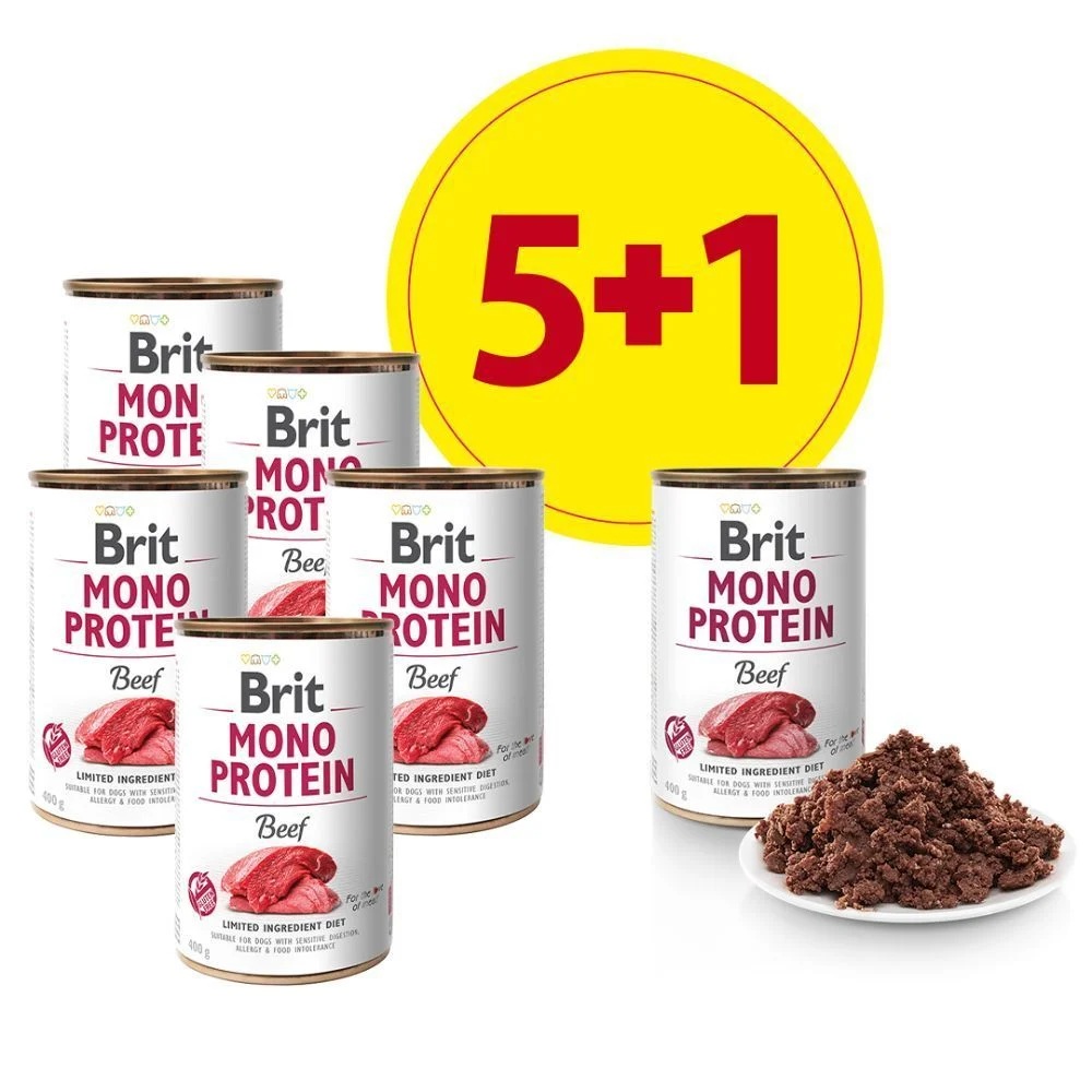 Brit Care Mono Protein влажный корм для собак 400 г - говядина