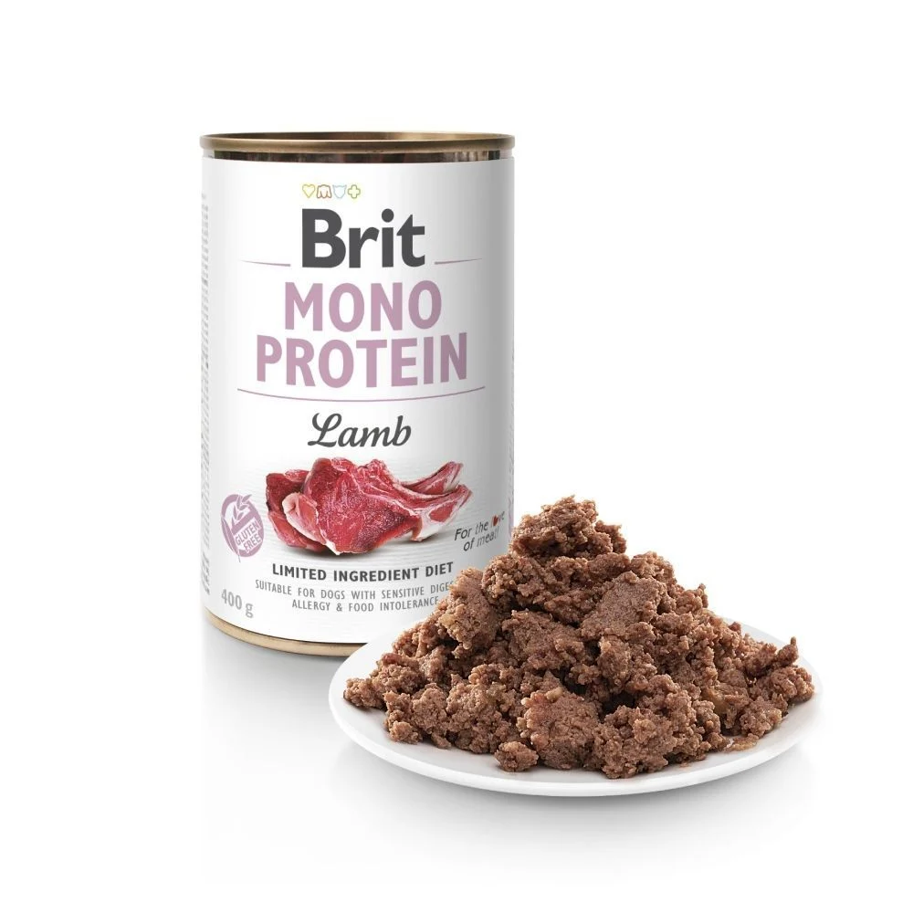Вологий корм для собак Brit Care Mono Protein 400 г - ягня