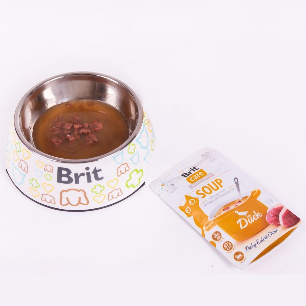 Brit Care Soup pouch влажный корм для кошек 75 г - утка