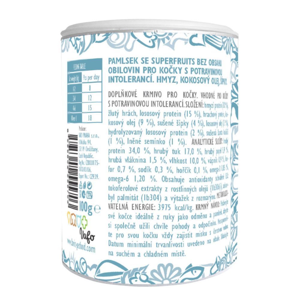 Ласощі для котів Brit Care Superfruits Insect 100 г - комахи Ласощі для котів Brit Care Superfruits Insect 100 г - комахи