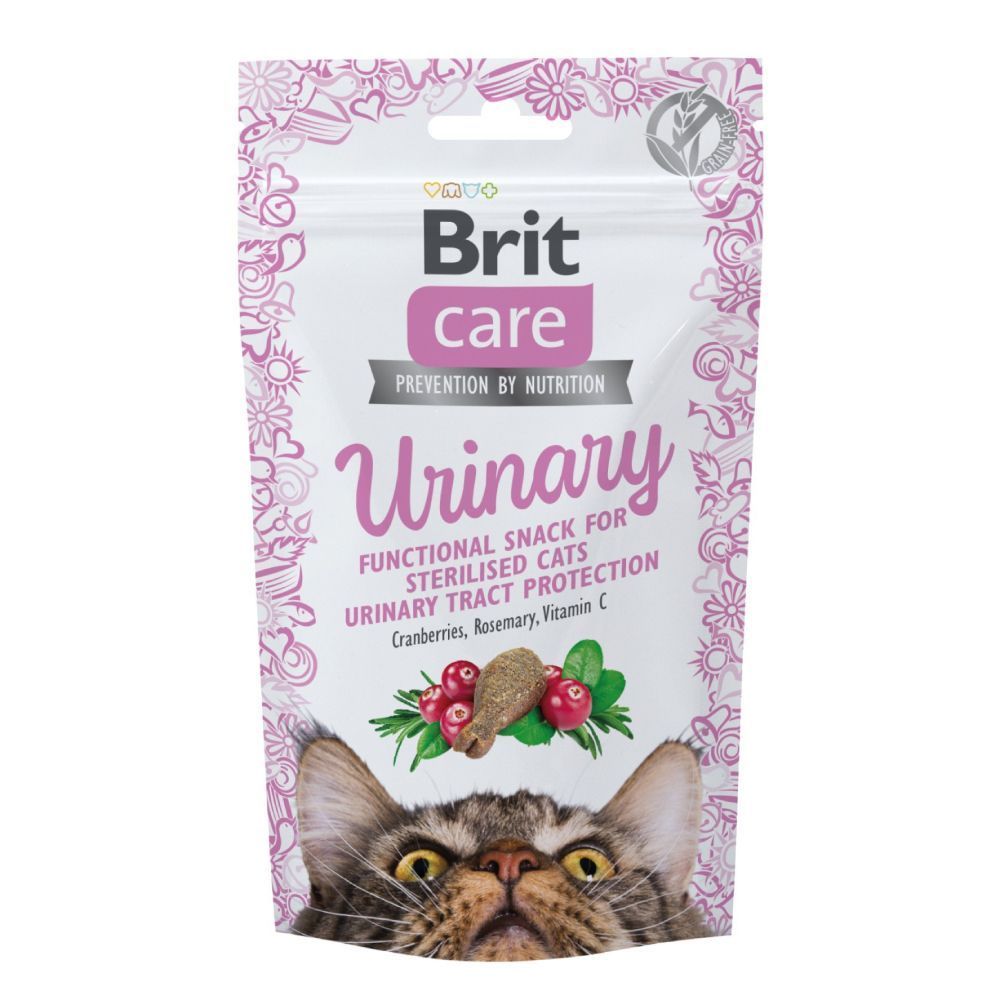 Ласощі для котів Brit Care Urinary 50 г - індичка, журавлина та розмарин Ласощі для котів Brit Care Urinary 50 г - індичка, журавлина та розмарин